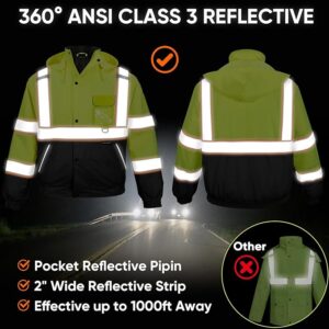 TICONN Waterproof Safety Bomber Jacket-1
