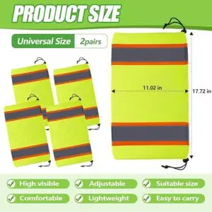 Hercicy Reflective Two Tone Mesh Leg Gaiters-1