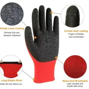 Anti-Cut Waterproof Industrial Coated Gloves