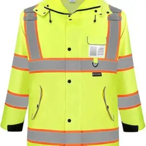 Unisex Adult Hi-Vis Safety Rain Jacket